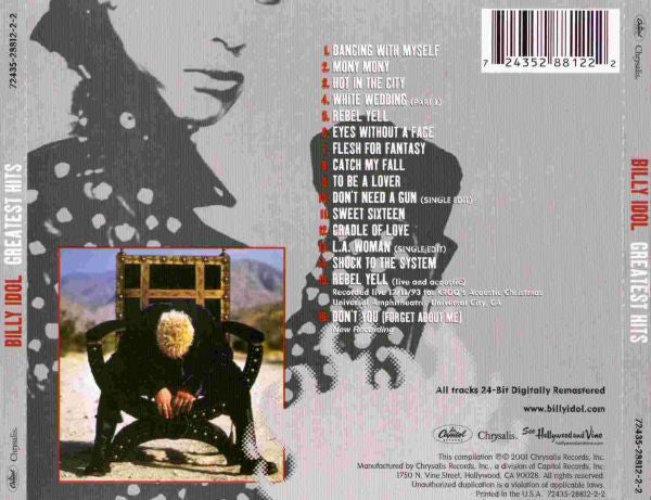 Billy Idol - Greatest Hits (CD) | Near Mint- (NM-)