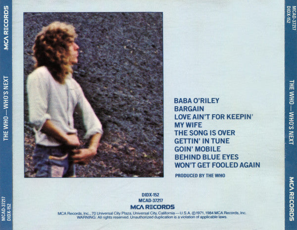 The Who - Who's Next (CD) | Near Mint- (NM-) Near Mint- (NM-)