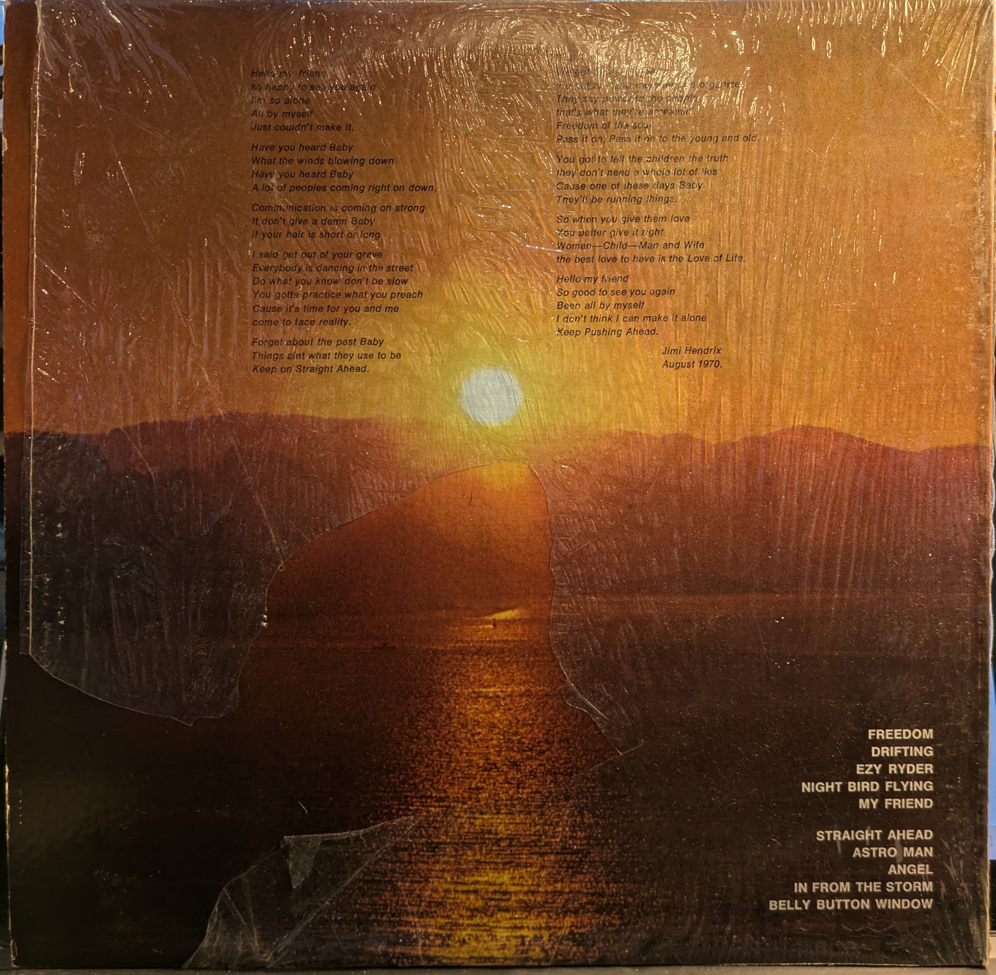 The Cry Of Love (VINYL) | Excellent+ (EX+) Near Mint (NM)
