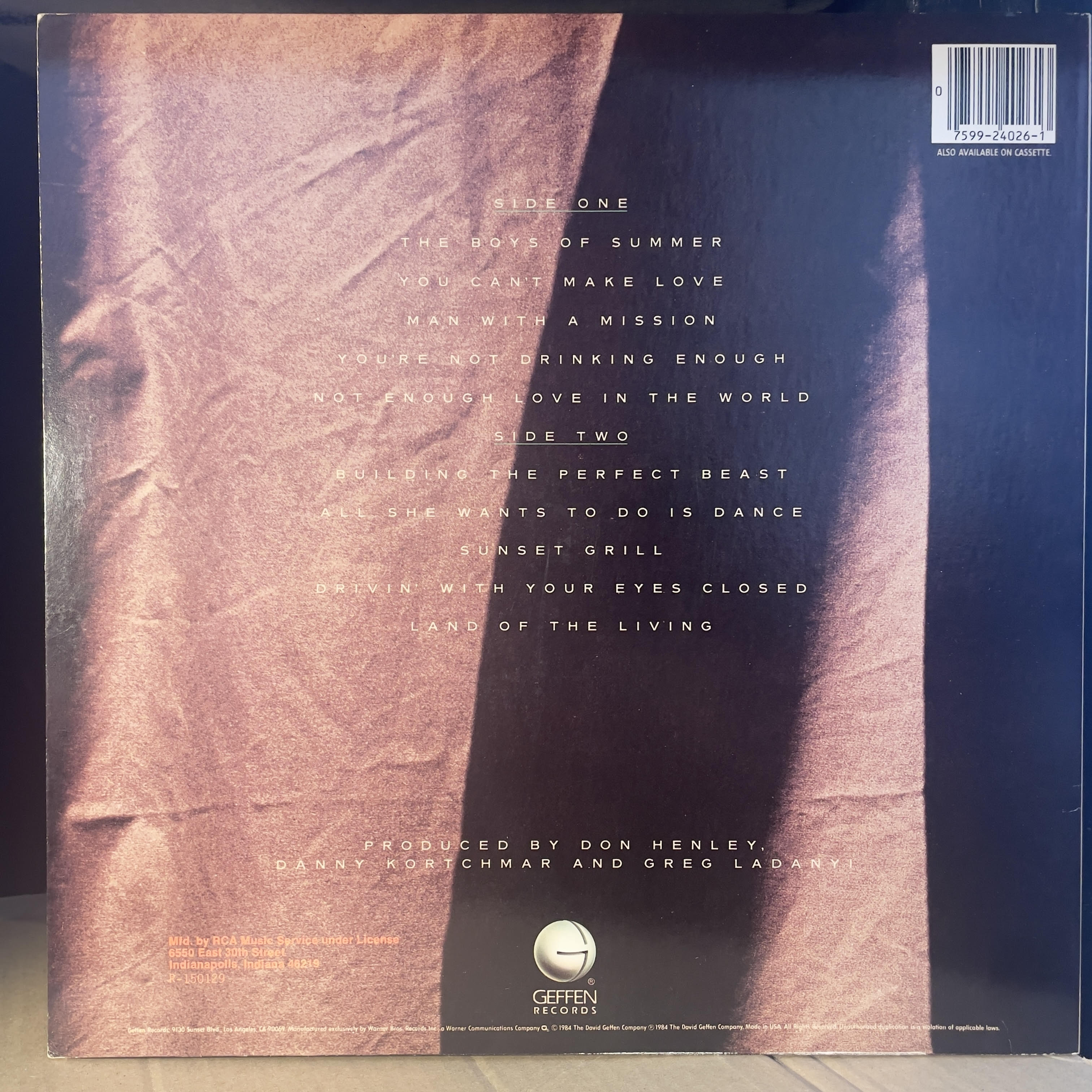 Don Henley - Building The Perfect Beast (VINYL) | Near Mint- (NM-) Excellent (EX)