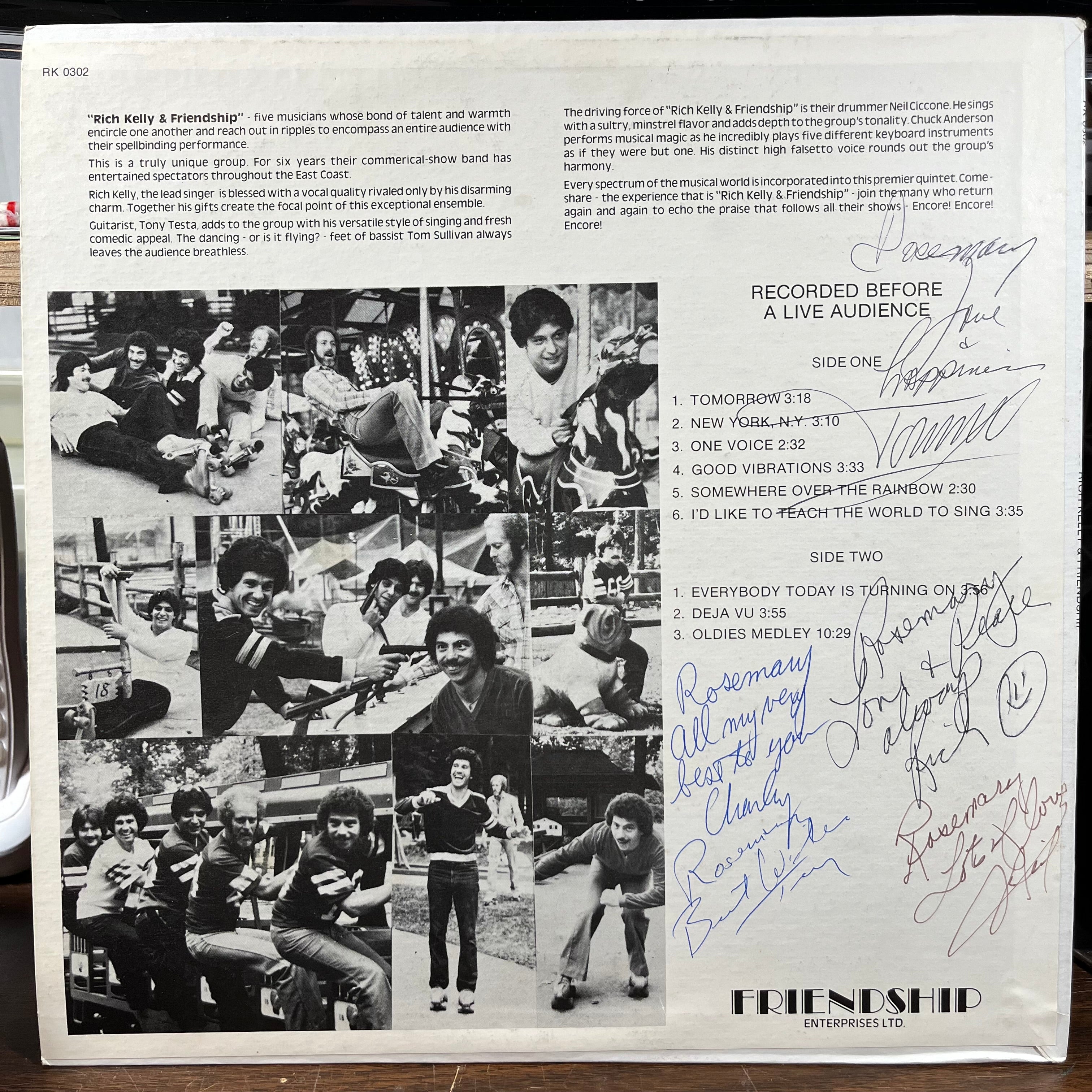 Rich Kelly & Friendship - Encore! Encore! (LP) | Near Mint (NM) Near Mint (NM)