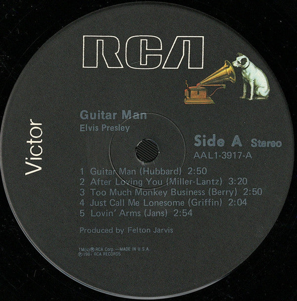 Elvis Presley - Guitar Man *INDIANAPOLIS* | Near Mint (NM) Near Mint (NM)