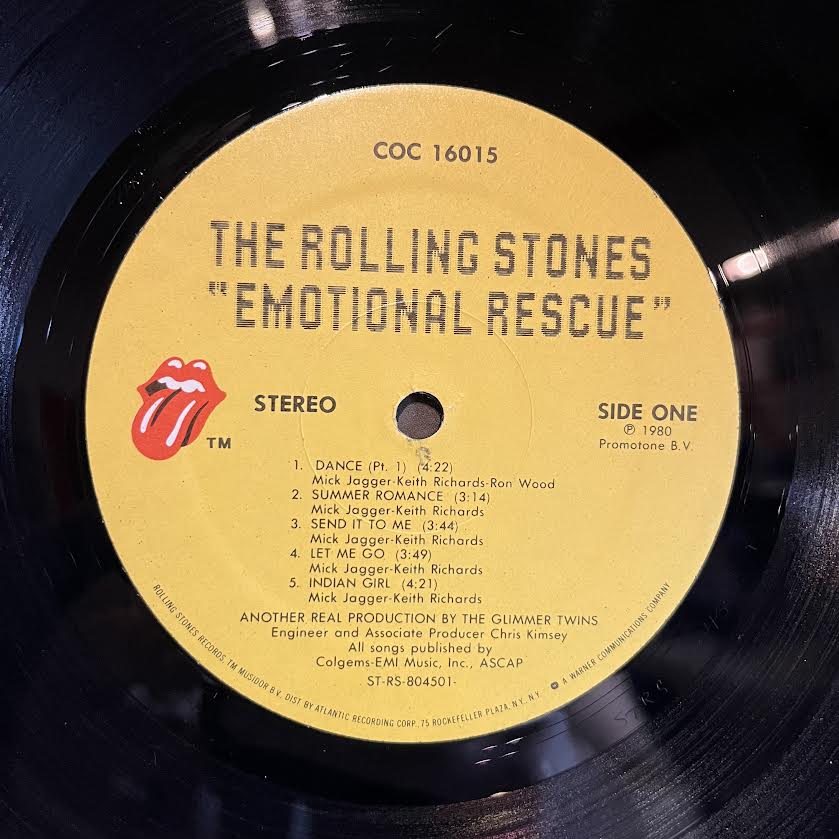 The Rolling Stones - Emotional Rescue *POSTER* | Near Mint (NM) Excellent+ (EX+)