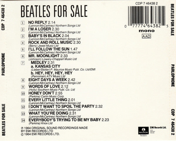 The Beatles - Beatles For Sale *CD-GERMANY* | Near Mint (NM) Near Mint (NM)