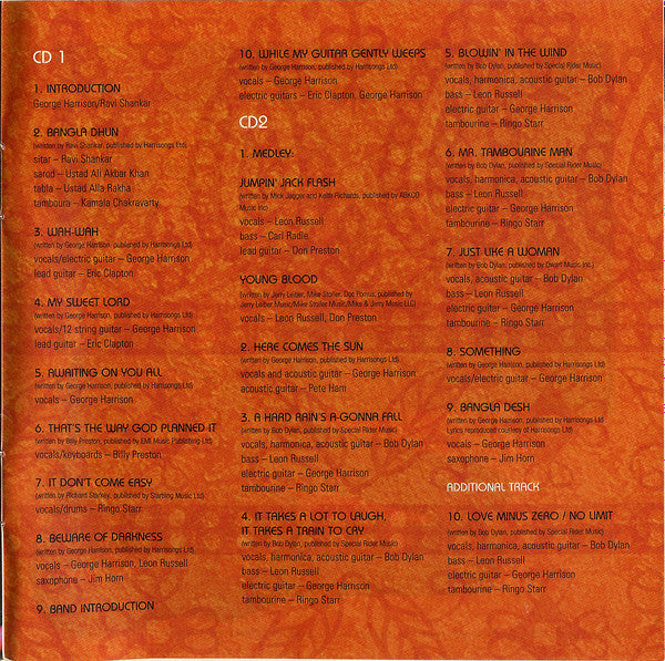 George Harrison - George Harrison And Friends - The Concert For Bangladesh (2xCD BOX) | Near Mint (NM) Near Mint (NM)