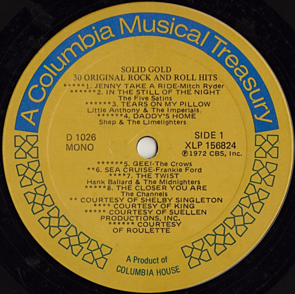 Various - Solid Gold / 30 Original Rock And Roll Hits | Near Mint (NM) Very Good Plus (VG+)