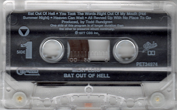 Meat Loaf - Bat Out Of Hell (CASSETTE) | Near Mint (NM) Near Mint (NM)