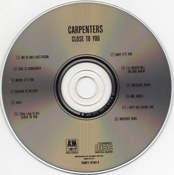 Carpenters - Close To You (CD) | Near Mint (NM) Near Mint (NM)