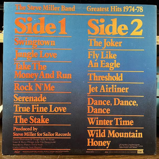 Steve Miller Band - Greatest Hits 1974-78 (VINYL) | Near Mint (NM or M-) Excellent+ (EX+)
