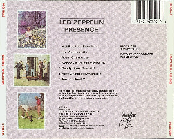 Led Zeppelin - Presence (CD) | Near Mint (NM) Near Mint (NM)