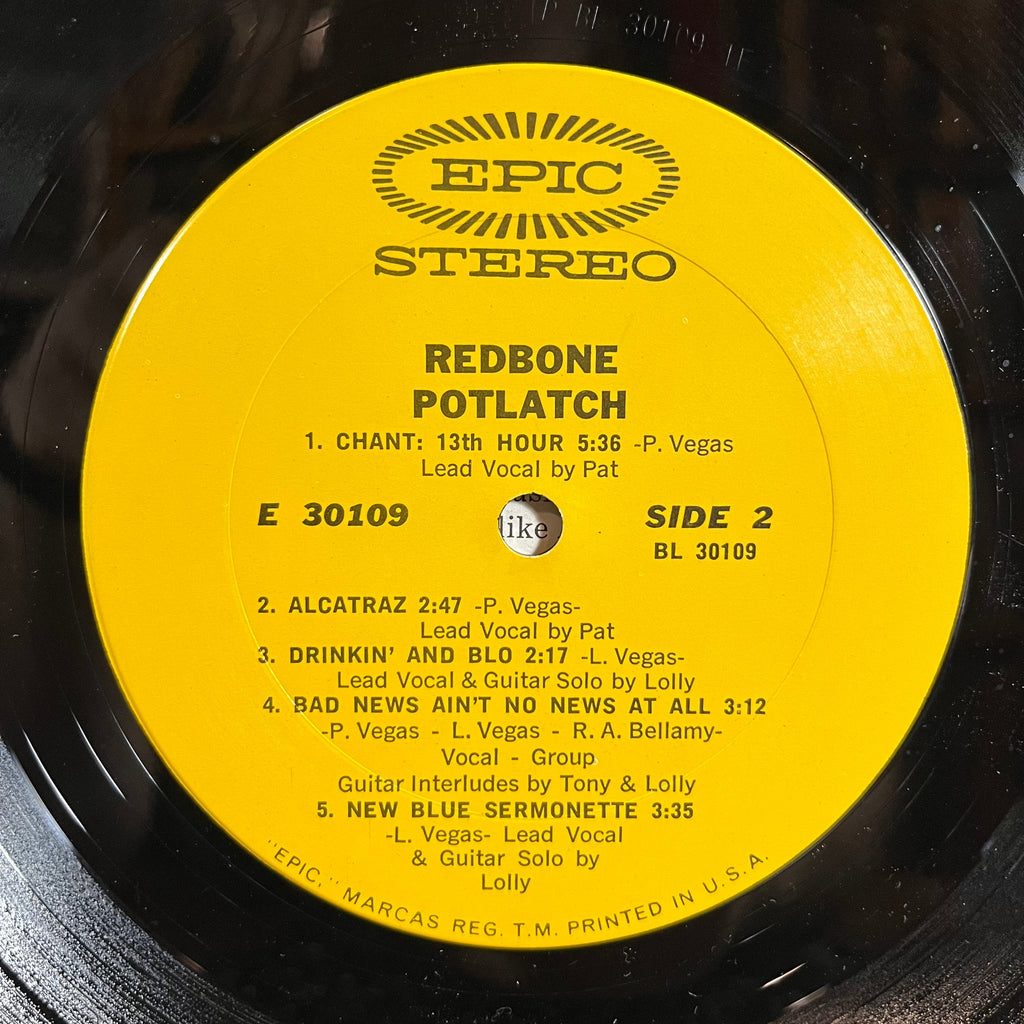 Redbone - Potlatch (VINYL) | Near Mint (NM) Very Good Plus Plus (VG++)