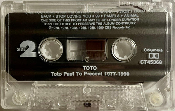 Toto - Past To Present 1977-1990 *CASSETTE* | Near Mint (NM) Near Mint (NM)
