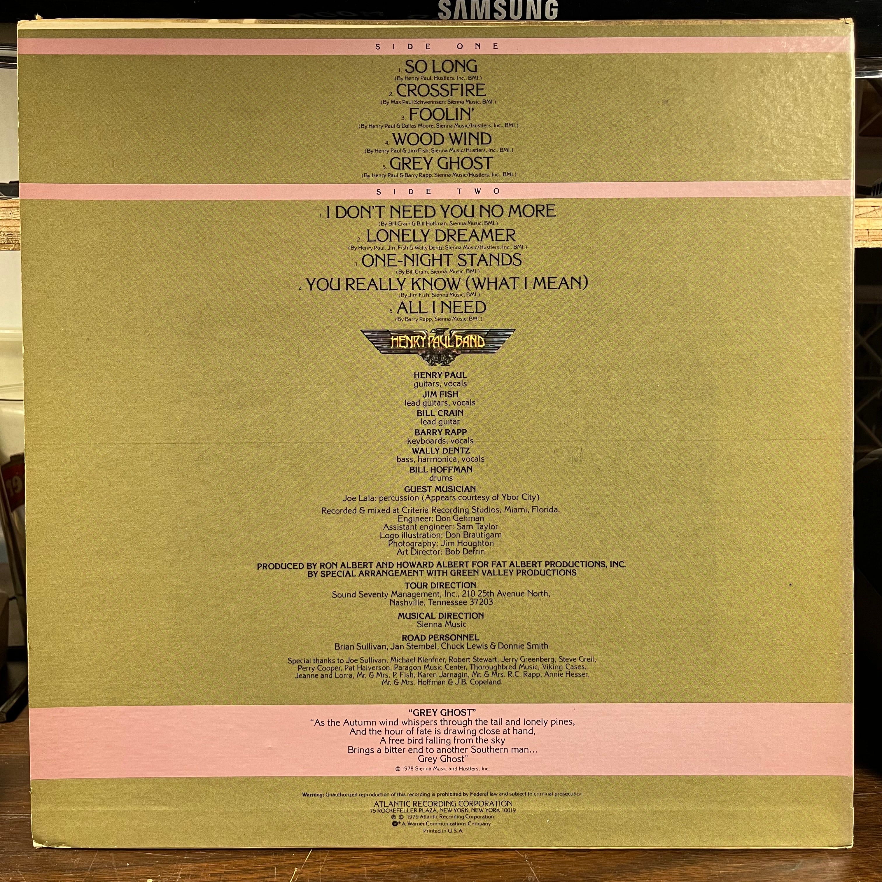 Grey Ghost (LP) | Near Mint (NM) Excellent (EX)