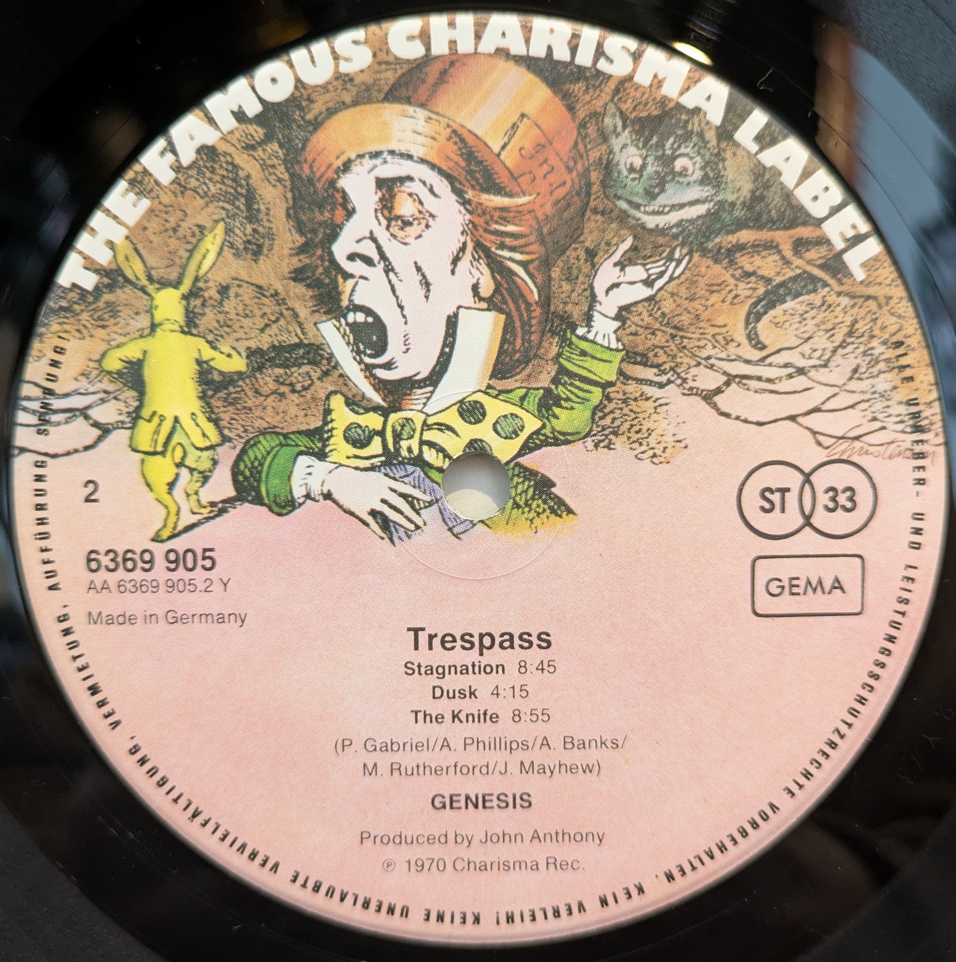 Genesis - Trespass (GERMAN VINYL) | Near Mint (NM) Near Mint (NM)