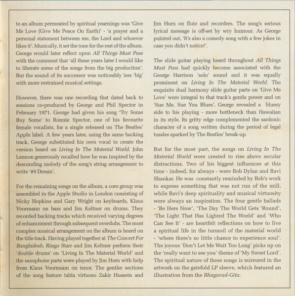 George Harrison - Living In The Material World (CD) | Near Mint (NM) Near Mint (NM)