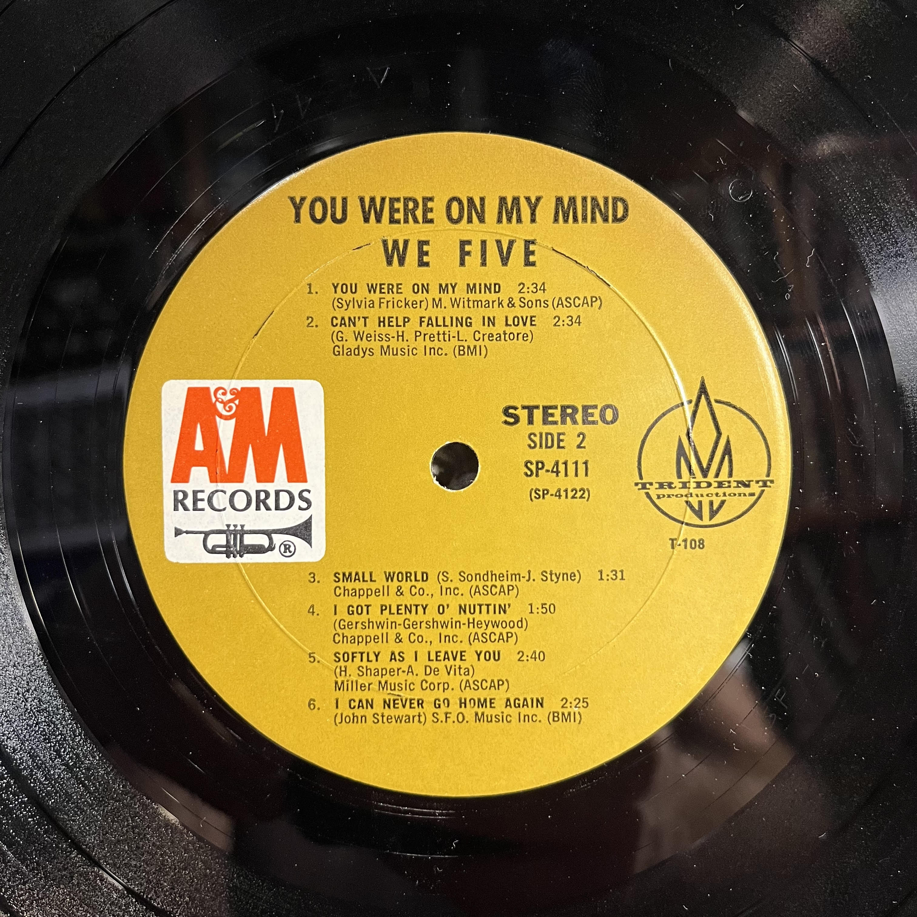 We Five - You Were On My Mind *MONARCH* | Near Mint (NM) Near Mint (NM)