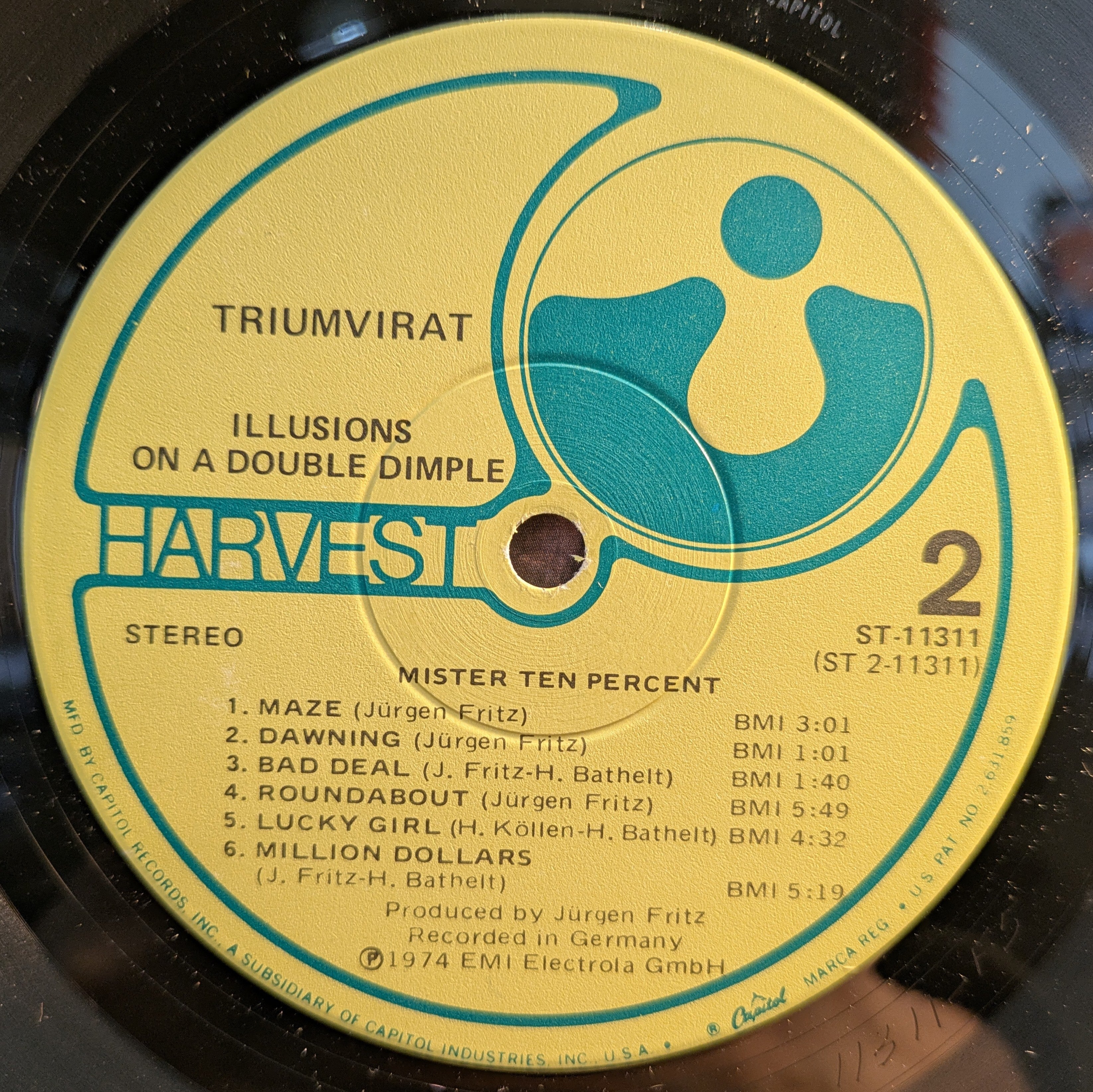 Triumvirat - Illusions On A Double Dimple (VINYL) | Near Mint (NM) Excellent+ (EX+)