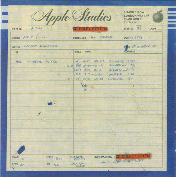 George Harrison - Living In The Material World (CD) | Near Mint (NM) Near Mint (NM)