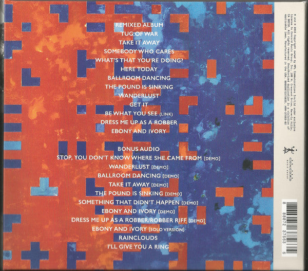 Paul McCartney - Tug Of War (2xCD) | Near Mint (NM) Near Mint (NM)