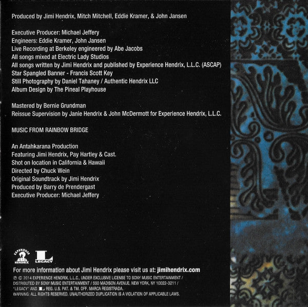 Jimi Hendrix - Rainbow Bridge - Original Motion Picture Soundtrack (CD) | Near Mint (NM or M-)