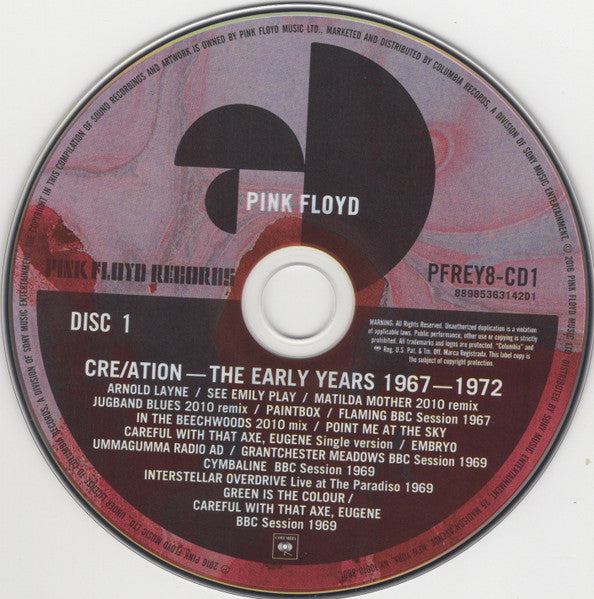 Pink Floyd - Cre/ation (The Early Years 1967-1972) (2xCD) | Near Mint (NM) Near Mint- (NM-)