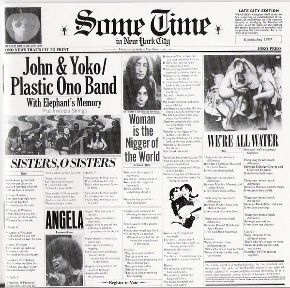 John Lennon & Yoko Ono - Some Time In New York City *CD* | Near Mint (NM) Near Mint (NM)