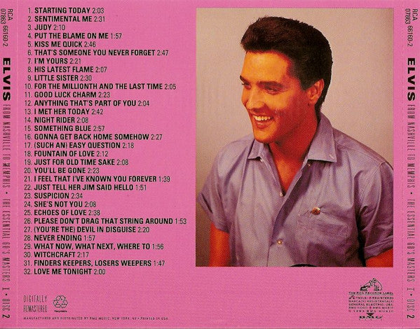 Elvis Presley - From Nashville To Memphis - The Essential 60's Masters I (5xCD BOX SET) | Near Mint (NM or M-) Excellent (EX)