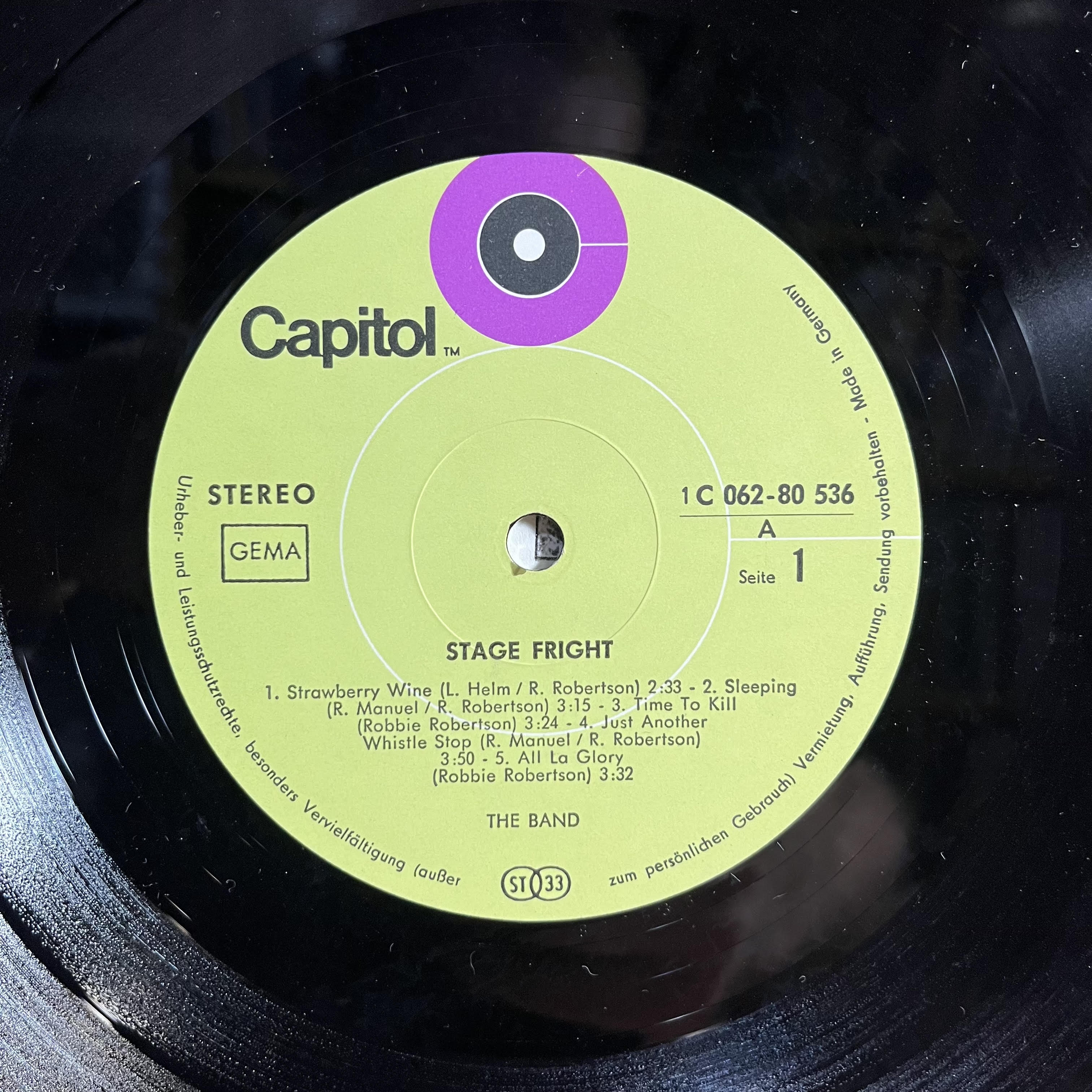 The Band - Stage Fright *GERMANY/SHRINK* | Near Mint (NM) Near Mint (NM)