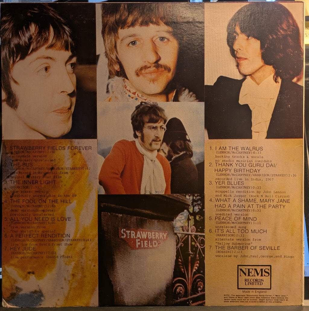 The Beatles - Strawberry Fields Forever (VINYL) | Near Mint (NM) Excellent+ (EX+)