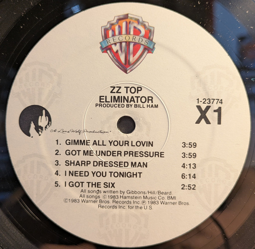 ZZ Top - Eliminator (VINYL) | Near Mint (NM) Near Mint (NM)