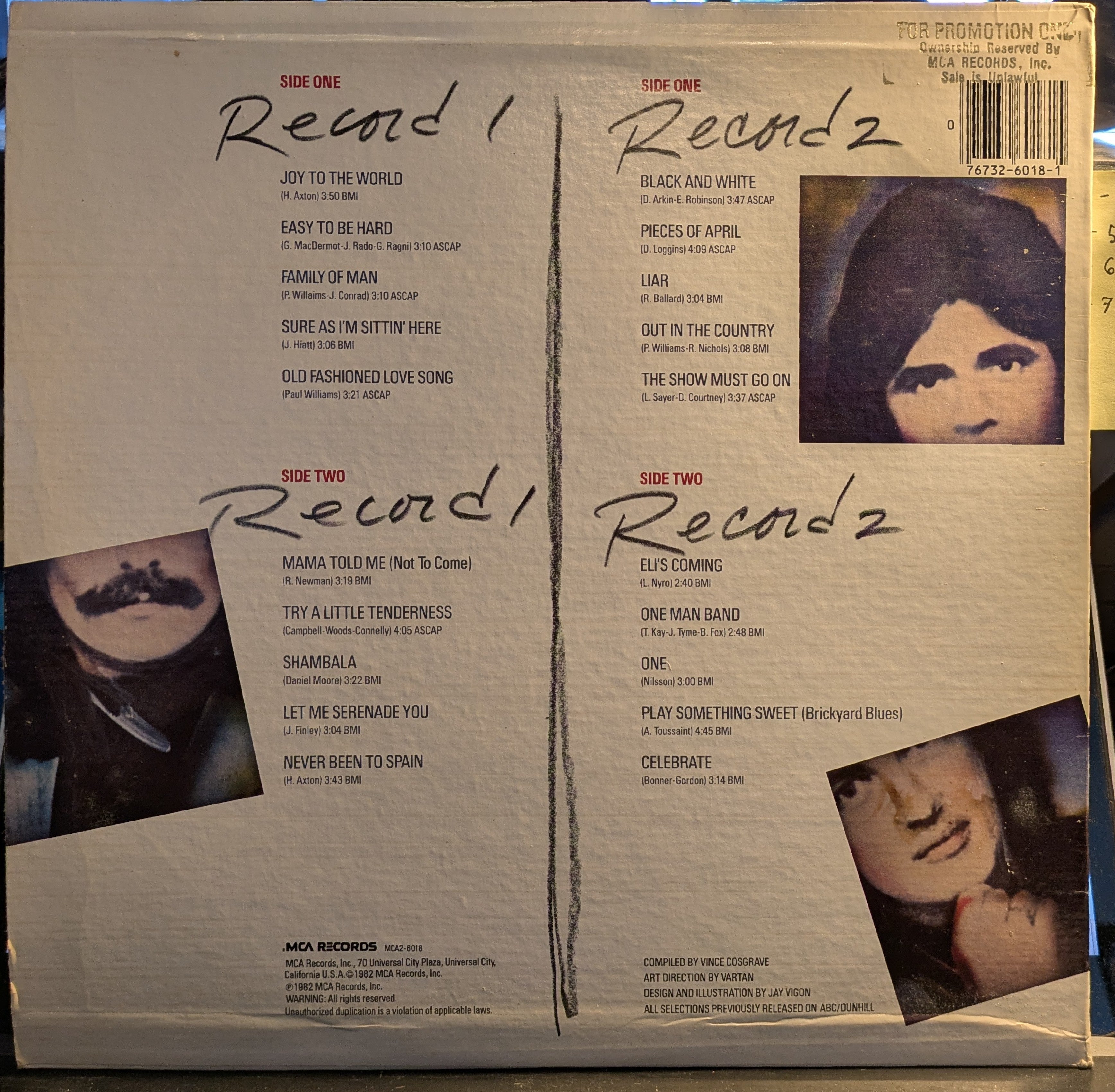 Three Dog Night - The Best Of Three Dog Night (2xVINYL) | Near Mint (NM) Excellent (EX)
