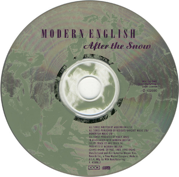Modern English - After The Snow (CD) | Near Mint (NM) Near Mint (NM)