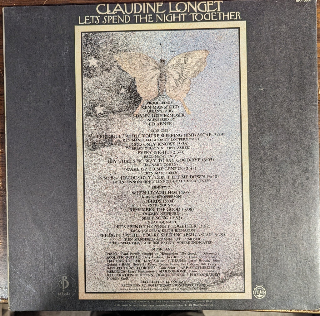 Claudine Longet - Let's Spend The Night Together | Near Mint (NM) Excellent (EX)