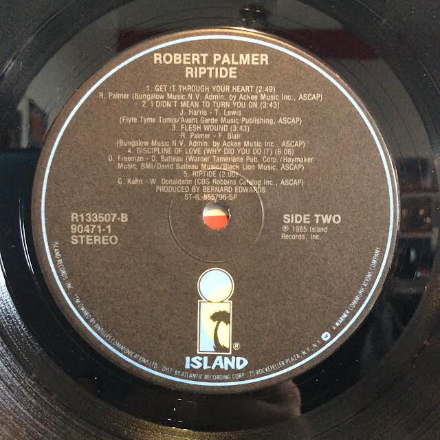 Robert Palmer - Riptide (VINYL) | Near Mint (NM) Excellent (EX)