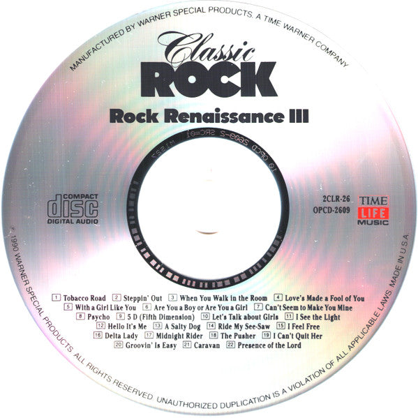 Various - Classic Rock - Rock Renaissance III *CD* | Near Mint (NM) Near Mint (NM)