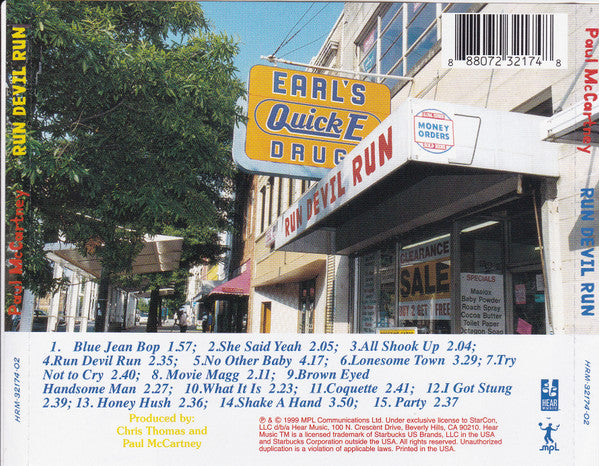 Paul McCartney - Run Devil Run (CD) | Near Mint (NM) Near Mint (NM)