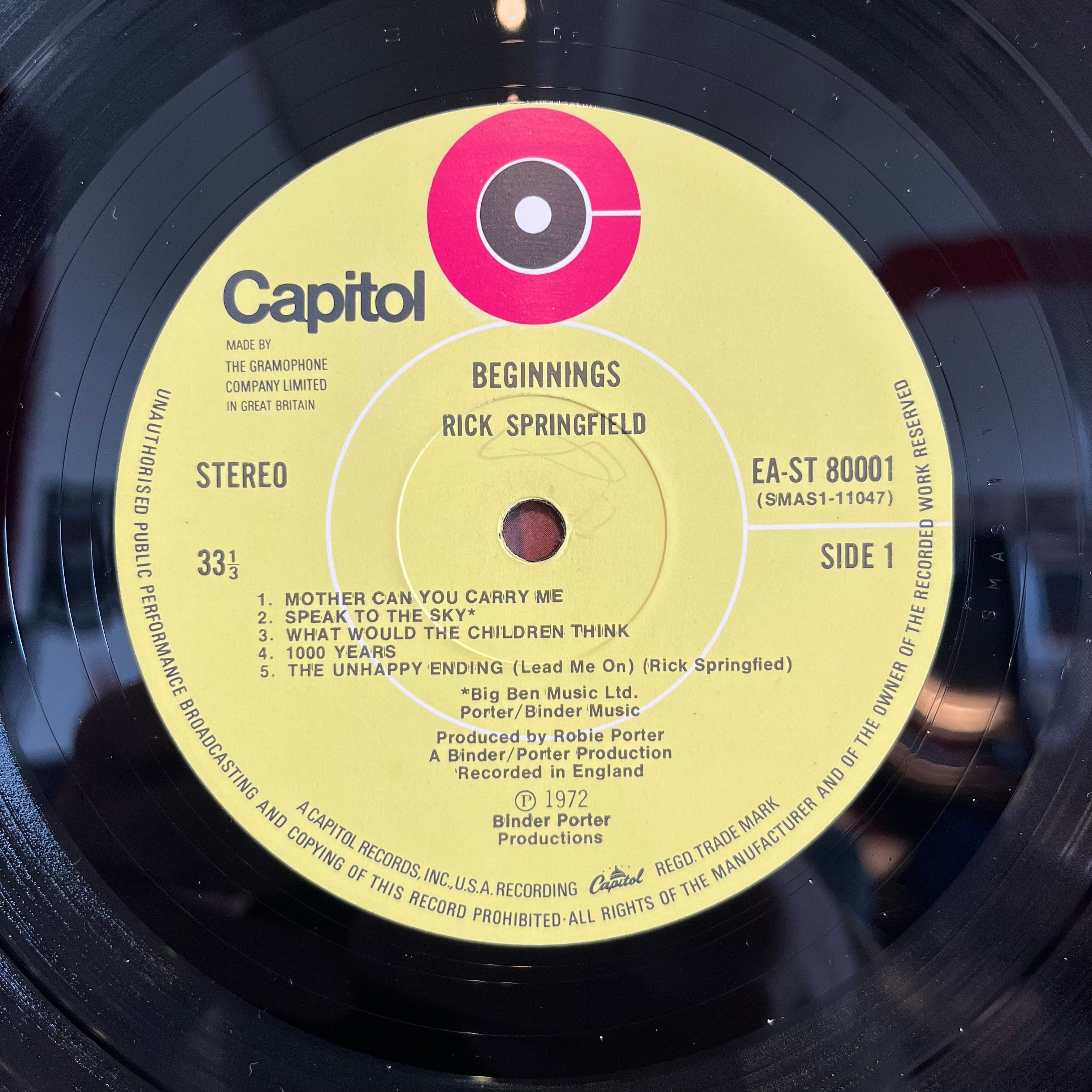 Rick Springfield - Beginnings *UK* | Near Mint (NM) Near Mint (NM)