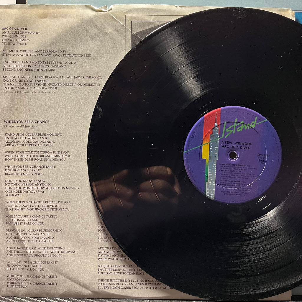 Steve Winwood - Arc Of A Diver | Near Mint (NM) Near Mint (NM)