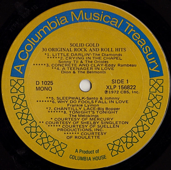 Various - Solid Gold / 30 Original Rock And Roll Hits | Near Mint (NM) Very Good Plus (VG+)