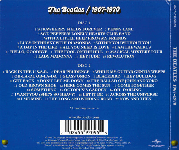 The Beatles - 1967-1970 | Near Mint (NM) Near Mint (NM)