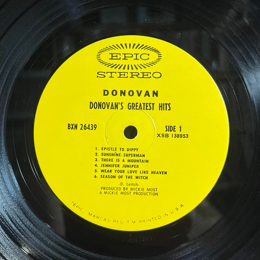 Donovan - Donovan's Greatest Hits *SANTA MARIA* | Near Mint (NM) Very Good Plus (VG+)
