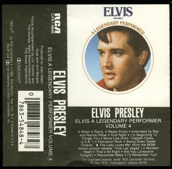A Legendary Performer - Volume 4 (CASSETTE) | Near Mint (NM) Near Mint (NM)