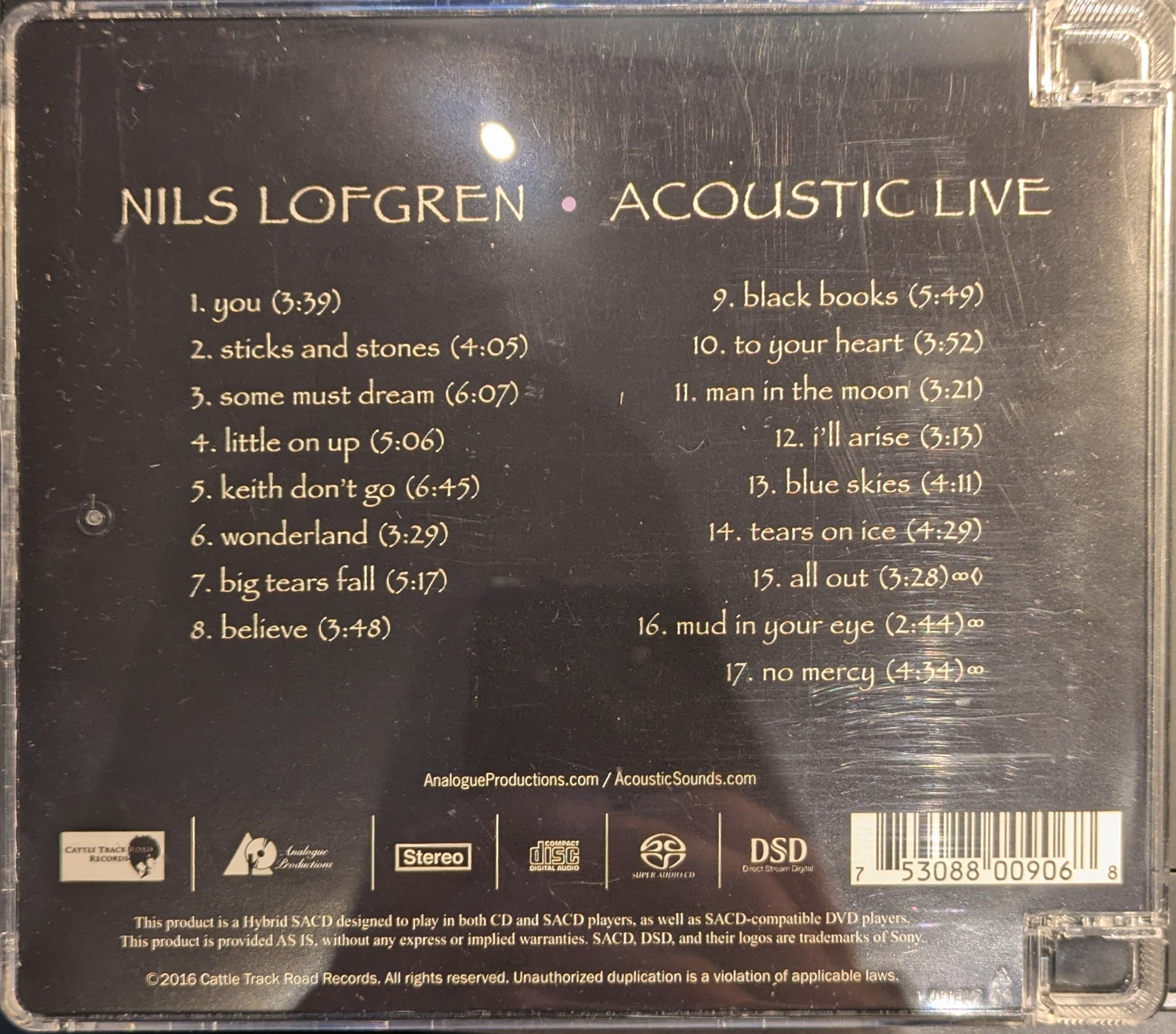 Nils Lofgren - Acoustic Live (SACD) | Near Mint (NM) Near Mint (NM)