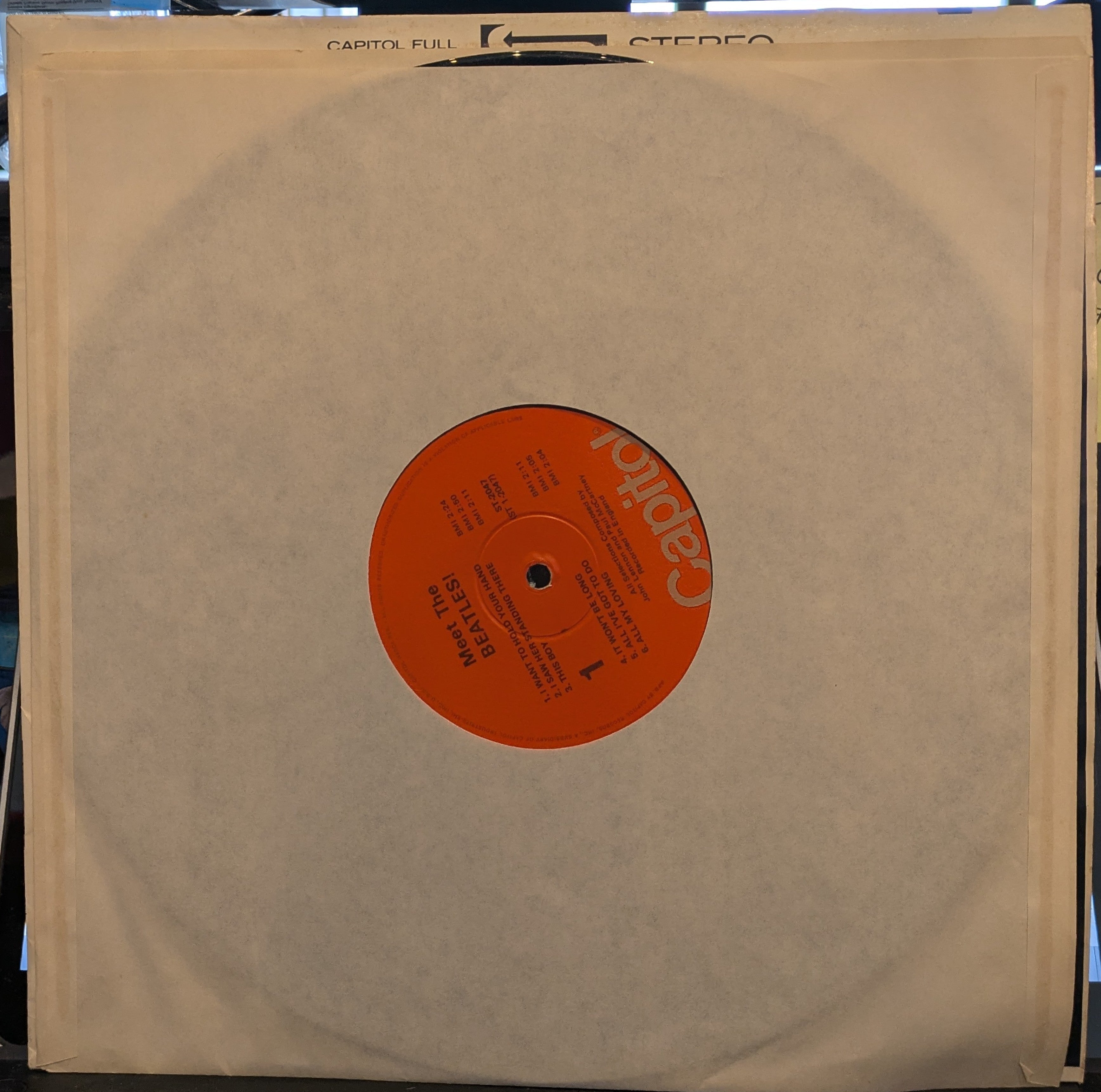 The Beatles - Meet The Beatles! (VINYL)(WINCHESTER REISSUE) | Near Mint (NM) Excellent+ (EX+)