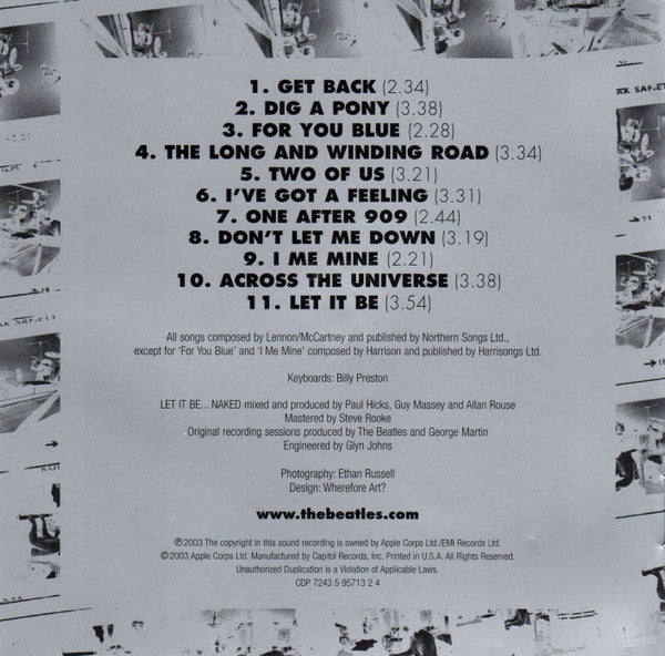 The Beatles - Let It Be... Naked (2xCD) | Near Mint (NM) Near Mint (NM)
