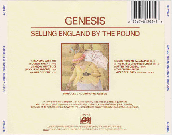 Genesis - Selling England By The Pound (CD) | Near Mint (NM)