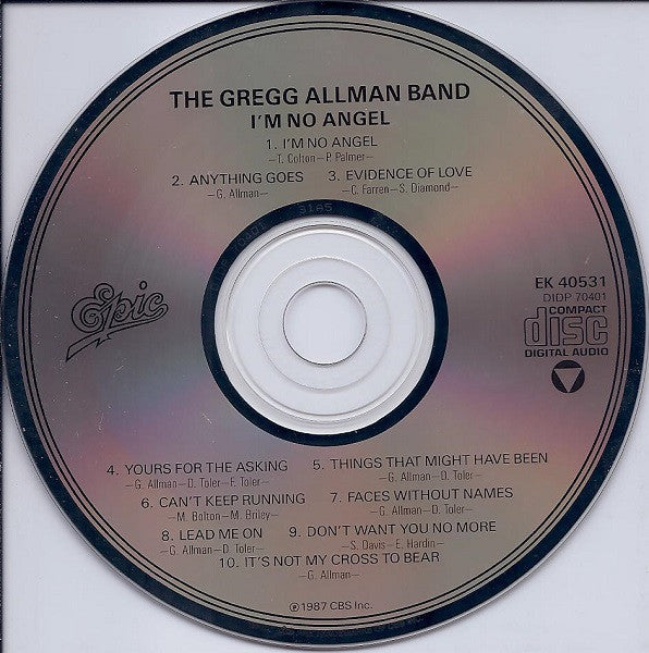 The Gregg Allman Band - I'm No Angel (CD) | Near Mint (NM) Near Mint (NM)