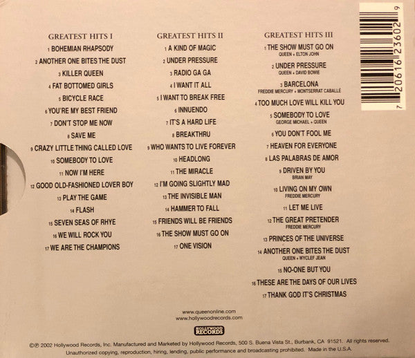 Queen - Greatest Hits I II & III (The Platinum Collection) (3xCD) | Near Mint (NM) Near Mint (NM)