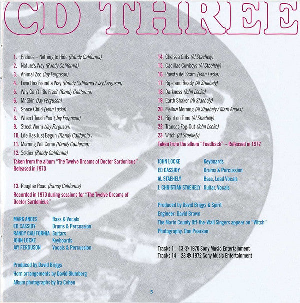 Spirit (8) - It Shall Be: The Ode & Epic Recordings 1968-1972 *5XCD BOX* | Excellent (EX) Near Mint (NM)