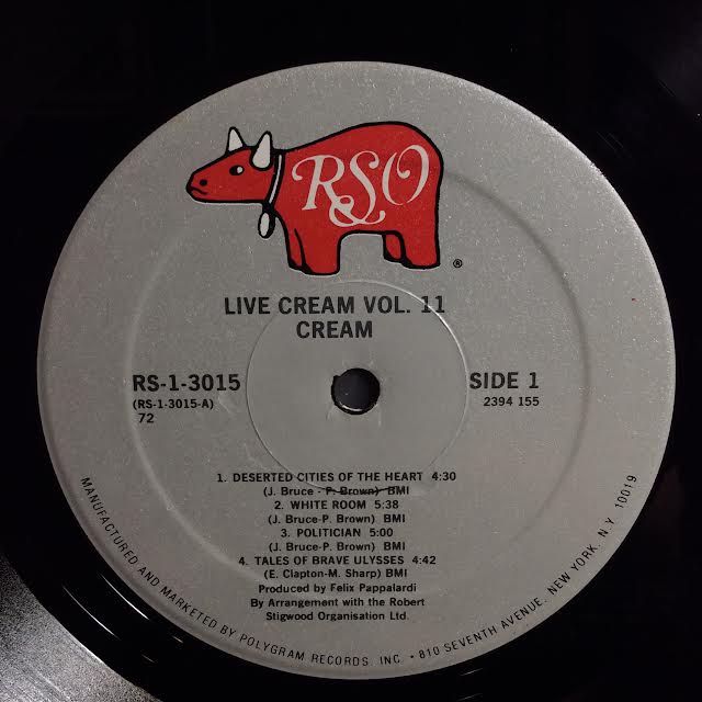 Cream (2) - Live Cream Volume II (VINYL) | Near Mint (NM) Very Good Plus (VG+)